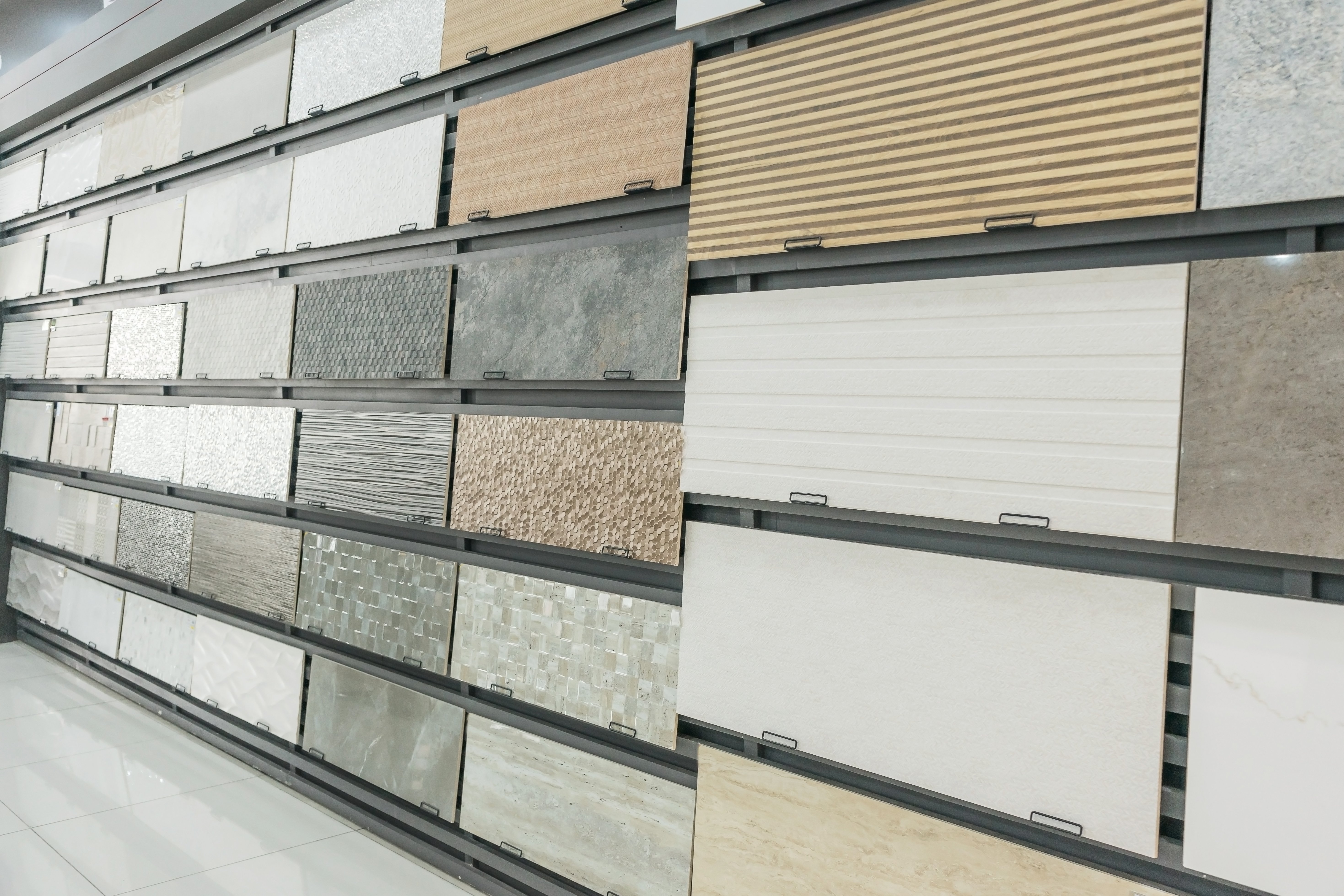 tile products on a display